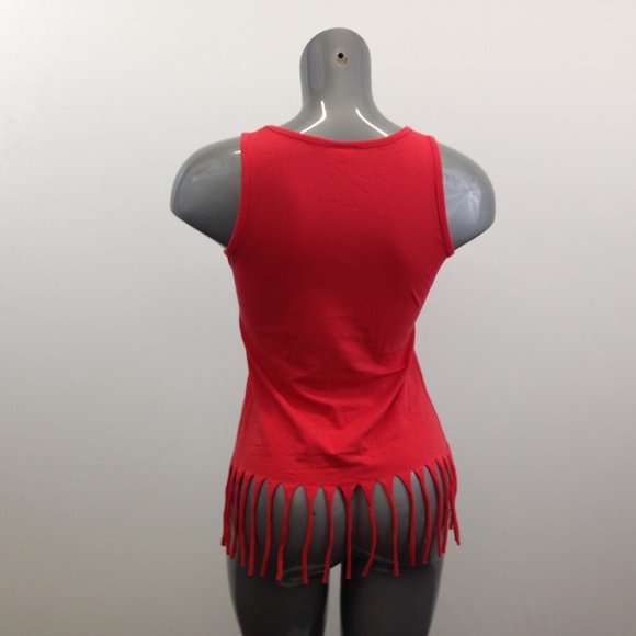 Caloun Canada True & Free Fringed Tank Top Women's - Picture 5 of 6